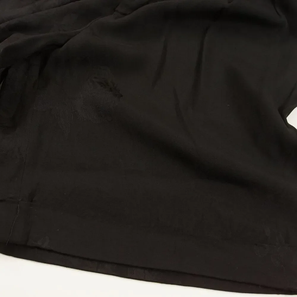Nanushka Black Floral Jacquard Nagi Viscose Belted Shorts Unisex Sz M - Picture 8 of 10
